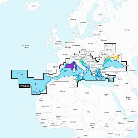 Garmin Navionics Vision+ NVEU643L Mediterranean Black Sea