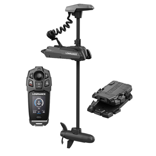 Lowrance Recon FW 48" Trolling Motor - Includes Freesteer Joystick Remote, Wireless Foot Pedal HDI Nosecone