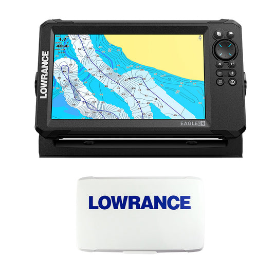 Lowrance Eagle Eye 9 Live w/T/M Transducer C-MAP Inland Charts Suncover