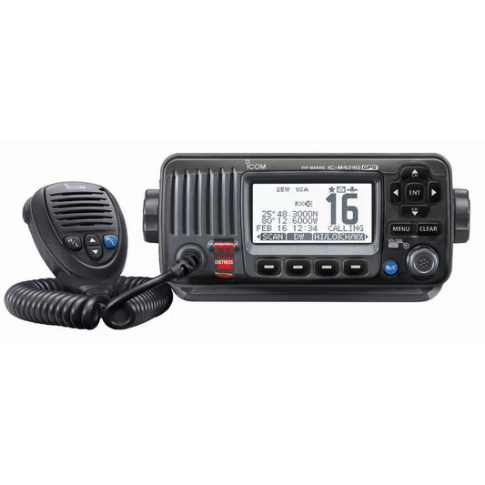 Icom IC-M424G Fixed Mount VHF w/Built-In GPS - Black