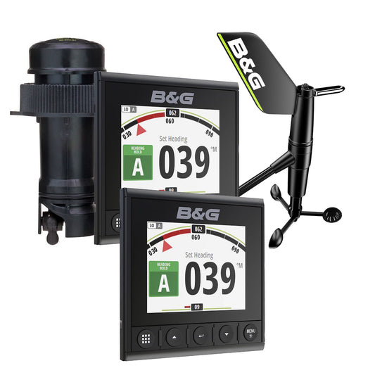 BG Triton2 Speed, Depth Wireless Wind System Pack - 2 Triton2 4.1" Color Display, DST810 Transducer, WS320 Wireless Wind Sensor NMEA2000 Starter Kit