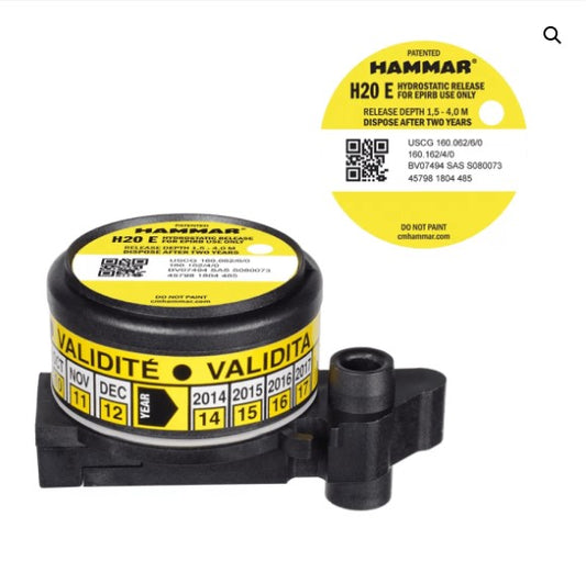 HAMMAR H20E EPIRB HRU USCG/SOLAS/MED