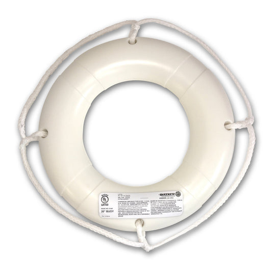 20″ LIFERING WHITE USCG TYPE IV - Data Marine LLC