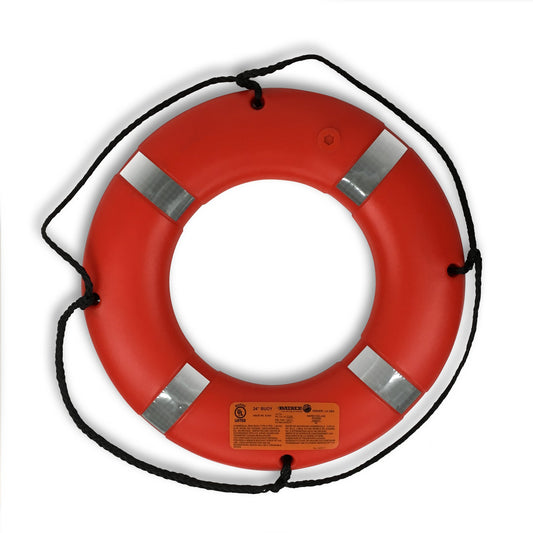 24″ LIFERING, ORANGE WITH TAPE USCG/TC DX024RD - Data Marine LLC