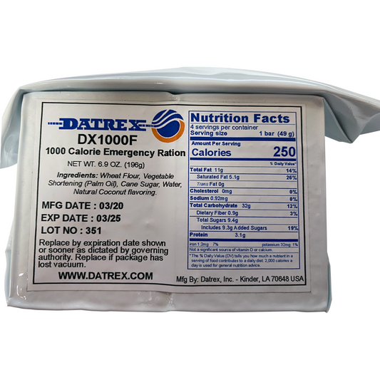 DATREX AVIATION RATION 1,000 KCAL, 76 PACKS