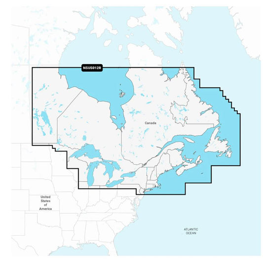 Garmin Navionics+ NSUS012R Canada, East  Great Lakes