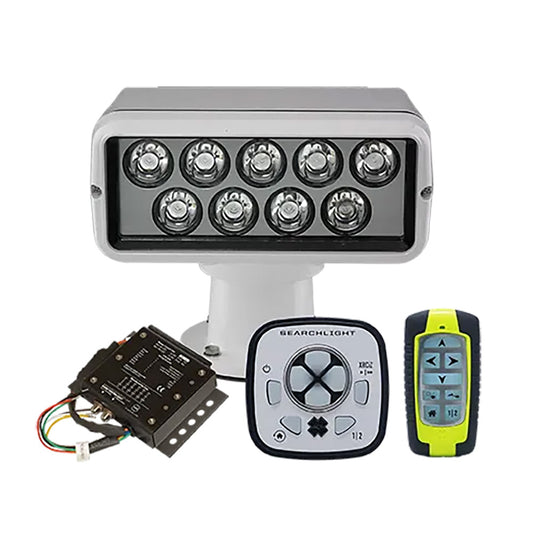 ACR RCL-100 LED White Searchlight w/URP-103 Wired Point Pad, URC-104 Master Controller  URH-103 Wireless Handheld Remote
