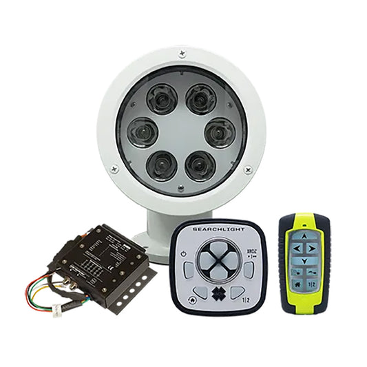 ACR RCL-50 LED White Searchlight w/URP-103 Wired Point Pad, URC-104 Master Controller  URC-103 Wireless Handheld Remote