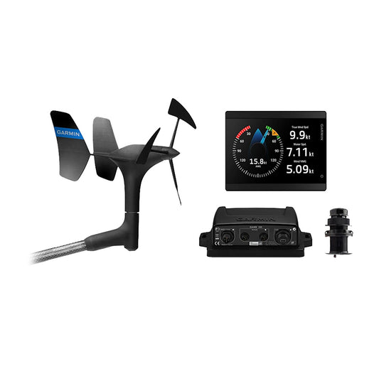 Garmin GMI 40 Wired Sail Pack - 52mm - GMI 40 Marine Instrument; gWind Wired  DST820 Transducers