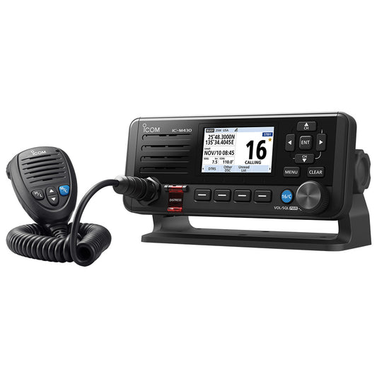 Icom IC-M430 Fixed Mount VHF Radio w/Built-In GPS - Black