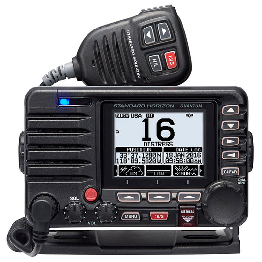 Standard Horizon Quantum GX6000 25W Commercial Grade Fixed Mount VHF w/NMEA 2000, Integrated AIS receiver,  Speaker Mic