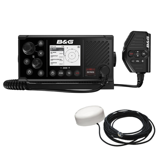 BG V60-B VHF Marine Radio w/DSC, AIS (Receive  Transmit)  GPS-500 GPS Antenna