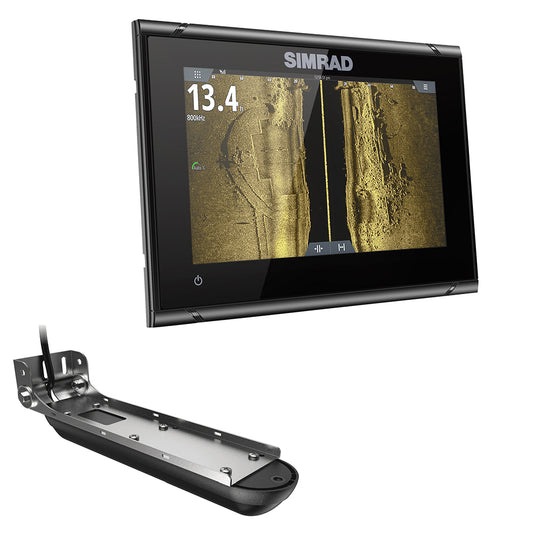 Simrad GO7 XSR Chartplotter/Fishfinder w/Active Imaging 3-in-1 Transom Mount Transducer  C-MAP Discover Chart