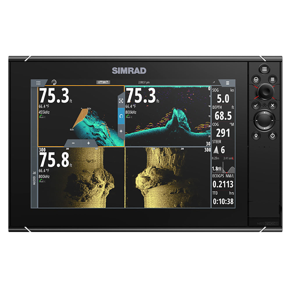 Simrad NSS12 evo3S Combo Multi-Function Chartplotter/Fishfinder - No HDMI Video Outport