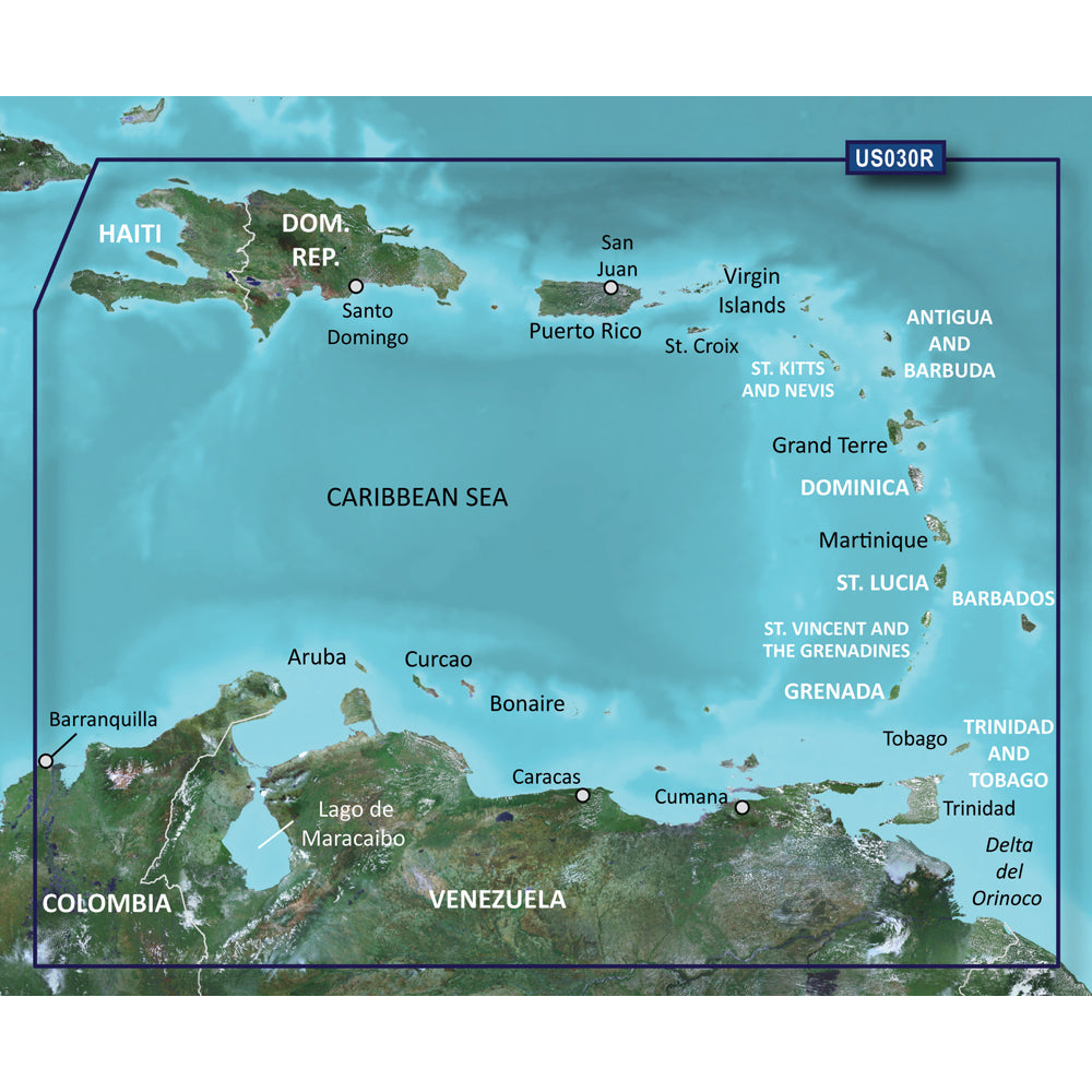 Garmin BlueChart g3 Vision HD - VUS030R - Southeast Caribbean - microSD/SD
