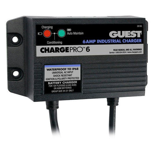 Guest 6A/12V 1 Bank 120V Input On-Board Battery Charger