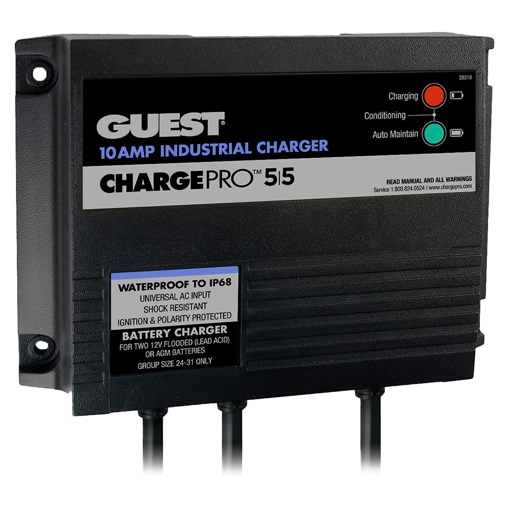 Guest 10AMP - 12/24V 2 Bank 120V Input On-Board Battery Charger