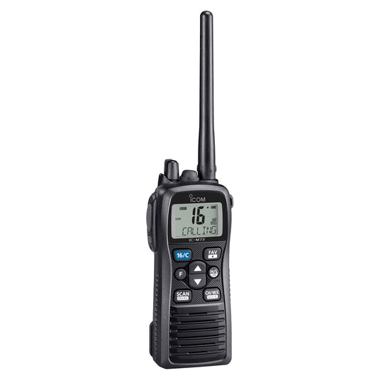 Icom M73 PLUS Handheld VHF Marine Radio w/Active Noise Cancelling  Voice Recording - 6W